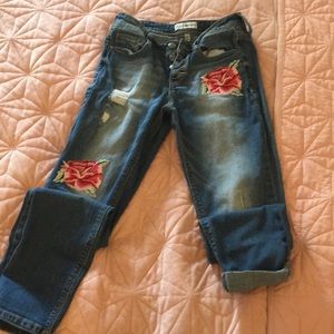 Black Daisy Jeans. Size 0/24. Like new!